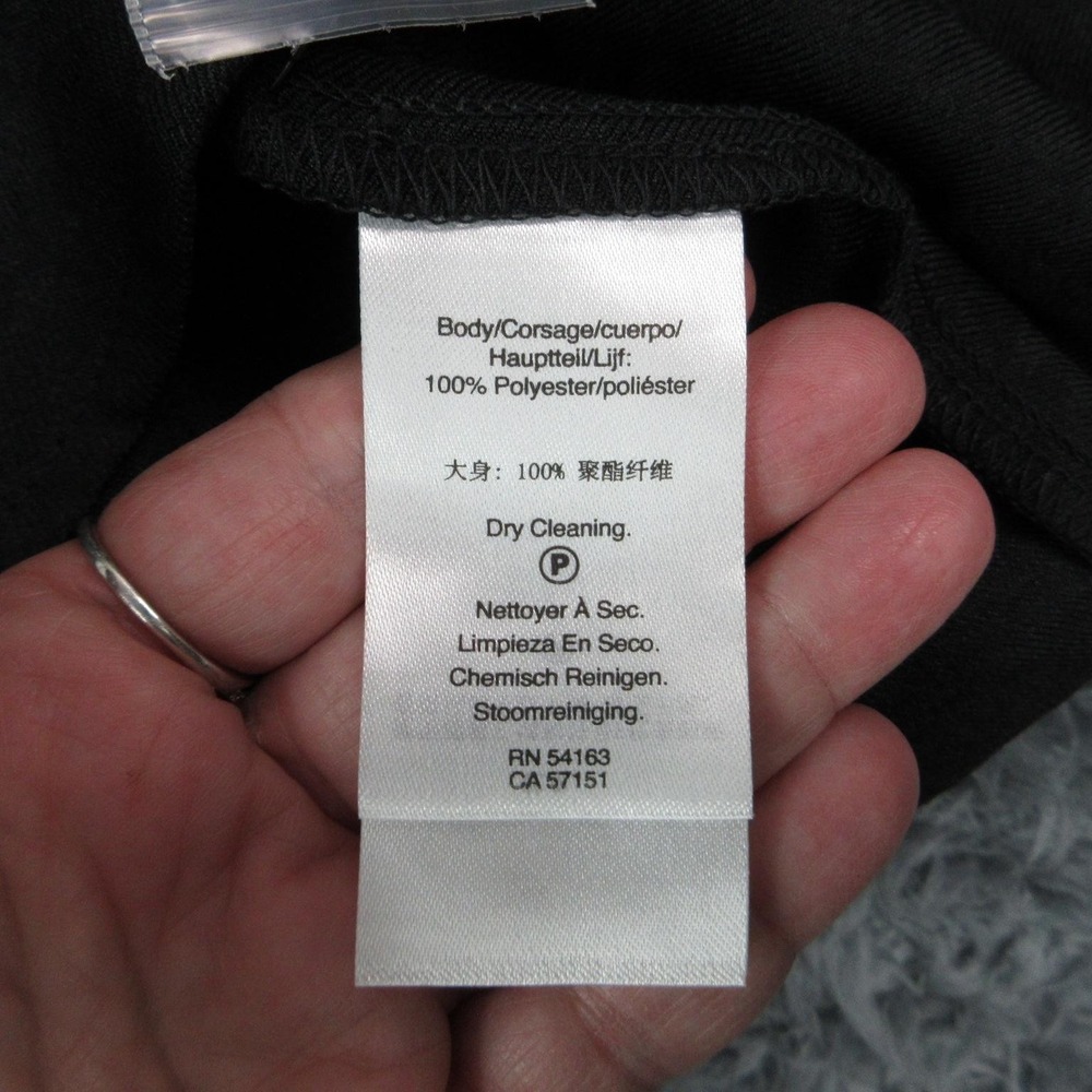 DKNY Dress Womens 14 Black Shirt Dress Midi Long Sleeve Button Front NWT - Picture 11 of 16